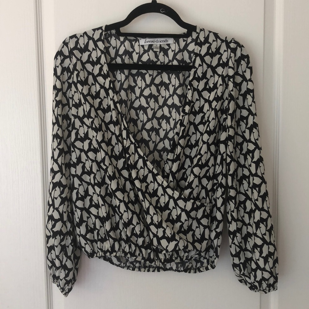 Lovers + Friends Wrap Blouse